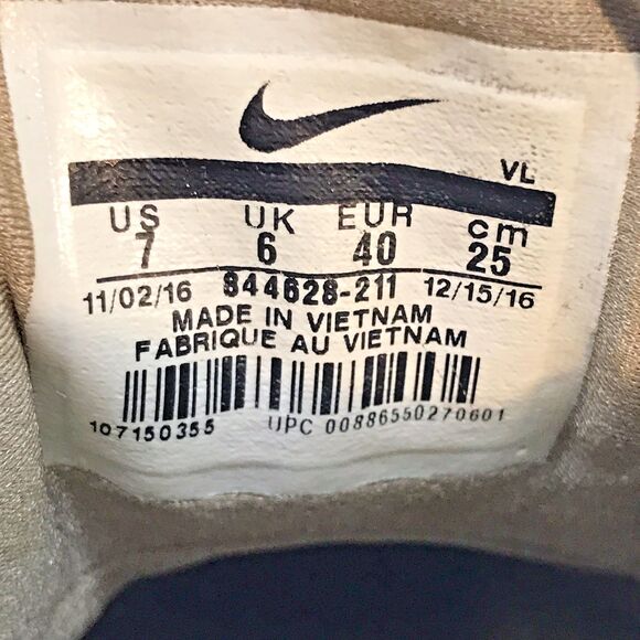 Nike Zoom Mike Trout 3 TF Oatmeal Baseball Turf Shoes 844628-211 Men's 7 Low Top - Picture 9 of 13